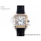 [AF공장]까르띠에 산토스 뒤몽 31.4mm RG Silver Dial on Black Croco Strap A157