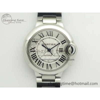 [AF공장]까르띠에 발롱블루 33mm  White Textured Dial on SS Bracelet SEIKO NH05A