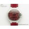 [AF공장]까르띠에 발롱블루 33mm Red Dial on Red Croc Leather Strap SEIKO NH05A