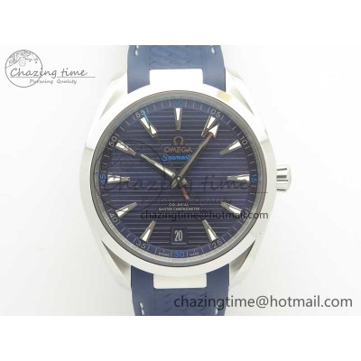 [VS공장]오메가 아쿠아테라 150M Master Chronometers Deep Blue Dial Silver Hand on Deep Blue Rubber Strap A8900 Super Clone