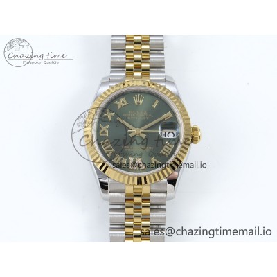 [AR공장]롤렉스 DateJust 31 278273 Green Roman Diamonds Dial on SS/YG Jubilee Bracelet ETA 2688