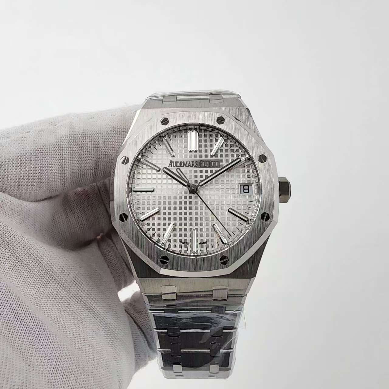 [TOP공장]오데마피게 Royal Oak 41mm 15510 SS 1:1 Best Edition Silver Dial on SS Bracelet DD4302 Super Clone
