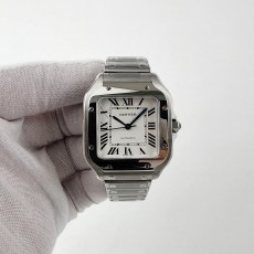 [BV공장]까르띠에 산토스 35mm White Dial on SS SmartLinks Bracelet MIYOTA 9015