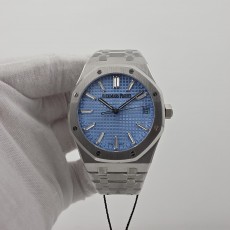 [ZF공장]오데마피게로얄 오크 41mm 15510BC SS 아이스 블루 크리스털 다이얼, SA4302 슈퍼 클론 V3