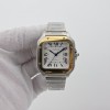 [BV공장]까르띠에 산토스 35mm White Dial on SS SmartLinks Bracelet MIYOTA 9015